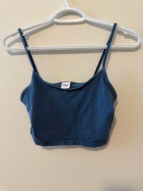 TNA Navy Blue Cropped Camisole Tank